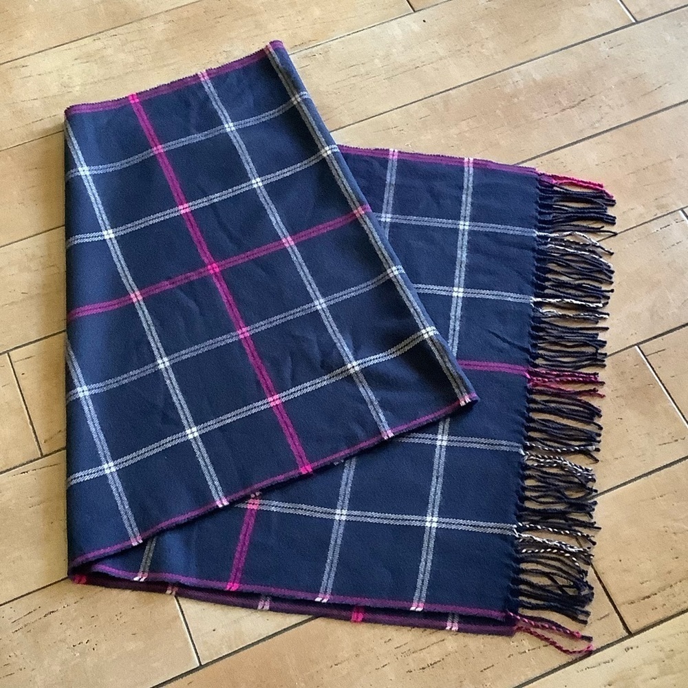 J. Crew Plaid Blanket Scarf - Picture 2 of 4